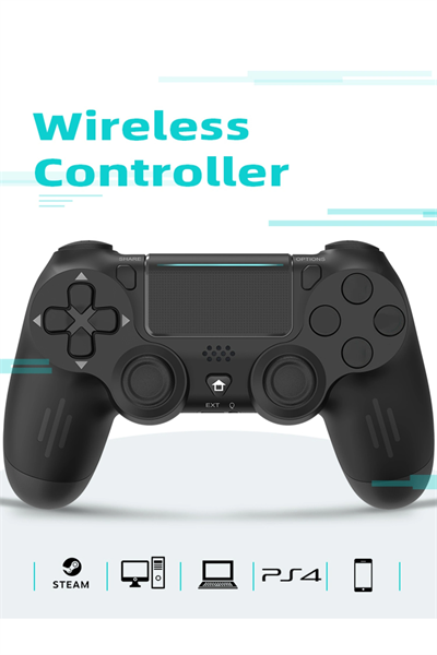 Gamepad Bluetooth bağlantılı siyah Playstation 4 uyumlu 1 yıl garantili kablolu kablosuz
