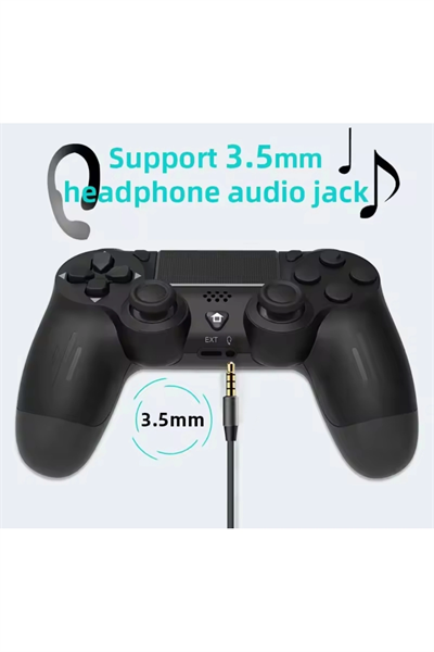 Gamepad Bluetooth bağlantılı siyah Playstation 4 uyumlu 1 yıl garantili kablolu kablosuz