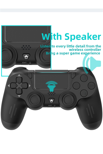 Gamepad Bluetooth bağlantılı siyah Playstation 4 uyumlu 1 yıl garantili kablolu kablosuz