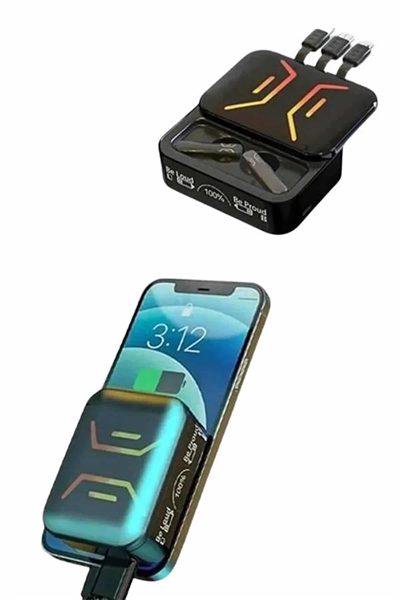 Gaming Bluetooth Kulaklık Dahili Powerbank Kablolu Düşük Gecikmeli Bluetooth 5.2