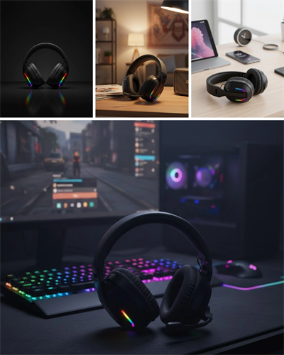Gaming Headset Kablosuz Bluetooth 40MM Sürücülü Mikrofonlu Oyuncu Kulaklığı