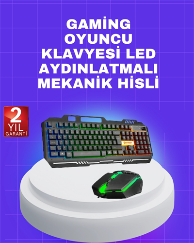 Gaming Klavye Mouse – Çatışmasız Tuş, Hızlı Tepki Süresi