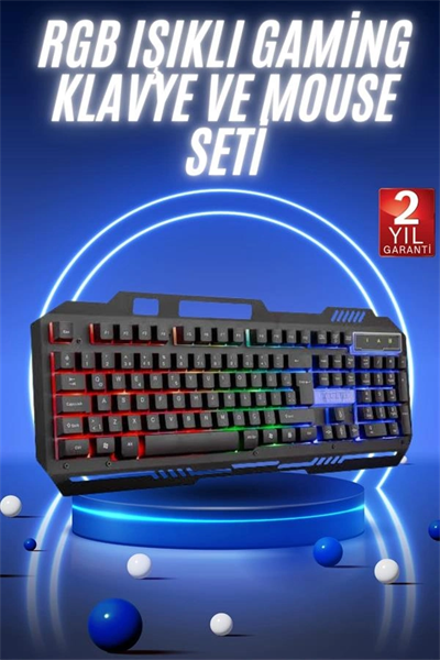 Gaming Oyuncu Klavyesi Led Aydınlatmalı Mekanik Hisli