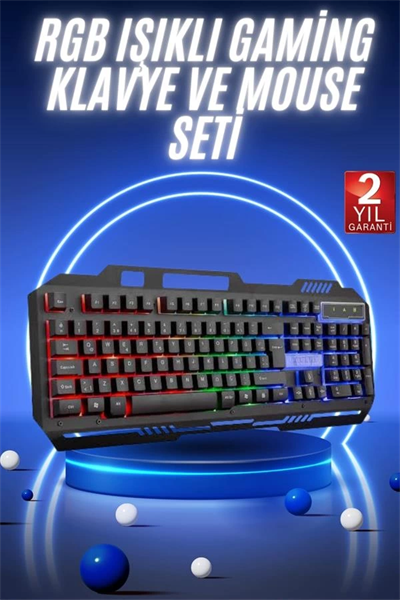 Gaming Oyuncu Klavyesi Led Aydınlatmalı Mekanik Hisli