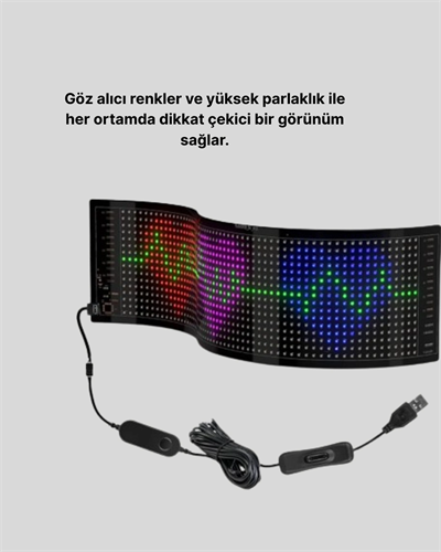 Gece Kullanıma Uygun  Pixel RGB LED Panel Estetik Atmosfer Işığı