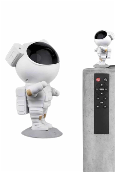 Gece Lambası Astronot Bluetooth Hoparlörlü Galaksi Işık Projektörü