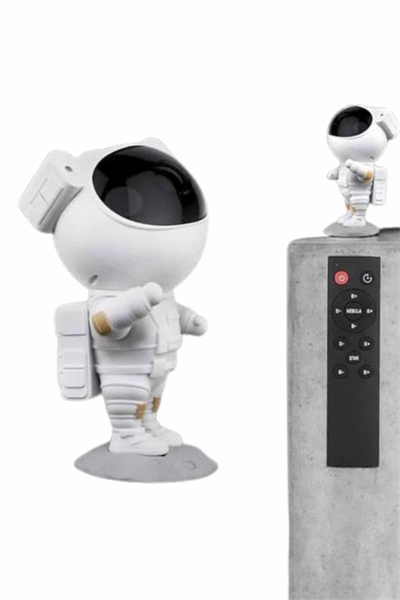 Gece Lambası Astronot Bluetooth Hoparlörlü Galaksi Işık Projektörü
