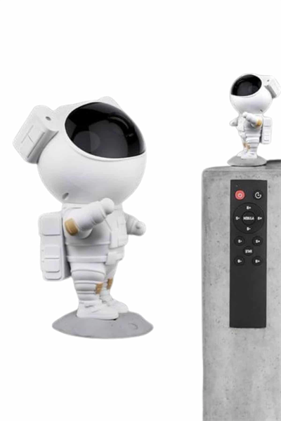 Gece Lambası Astronot Bluetooth Hoparlörlü Galaksi Işık Projektörü