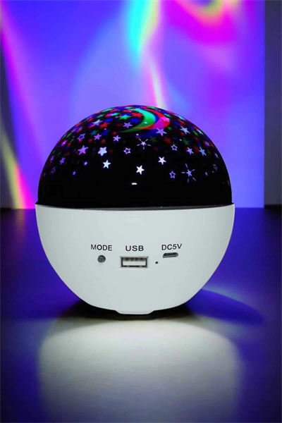 Gece Lambası Renkli Yıldızlı Gökyüzü Projeksiyon Gece Tavan Yansıtma