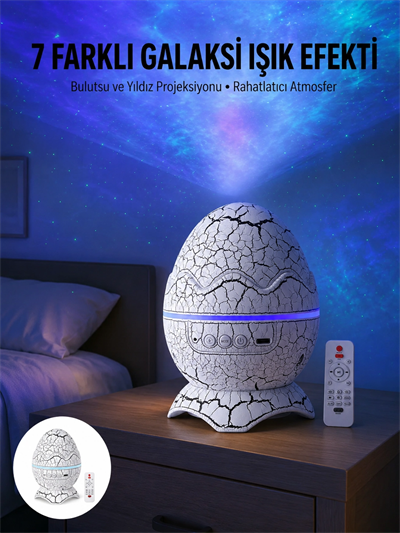 Gece Lambası Yumurta Işık Speaker Yeni Nesil Dinozor Yumurtası Görünümlü