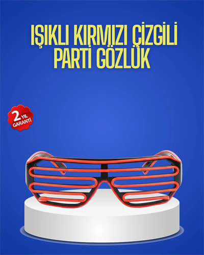 Gece Organizasyonları İçin Renkli LED Gözlük