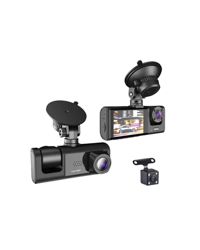 Gelişmiş G-Sensörlü Üçlü Araç Kamerası – 5” LCD Ekran ve Hareket Algılama