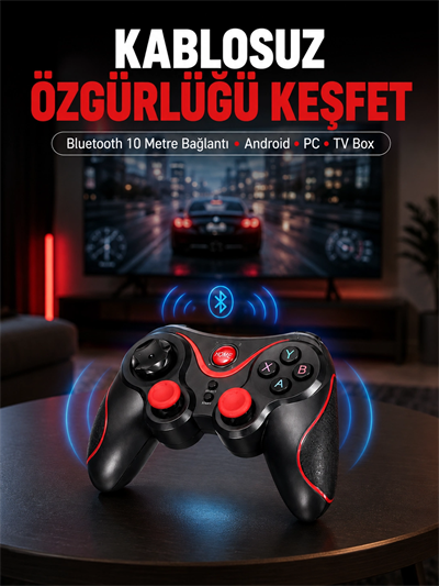 Gelişmiş Kontrol Hassasiyeti Sunan Kablosuz Bluetooth Oyun Kolu
