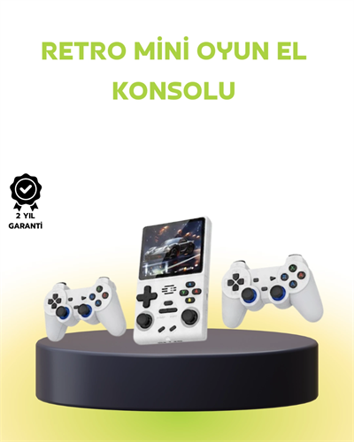 Geniş Ekranlı Taşınabilir Retro Oyun Konsolu
