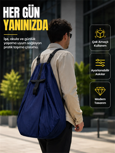 Geniş İç Hacimli Katlanabilir Çanta Pratik Taşıma Deneyimi Sunan Modern Tasarım