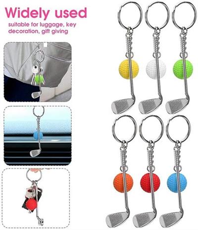Gerçekçi Golf Tasarımlı Şık Anahtarlık Kolye Çanta Süsü Golf Keychain (3936)