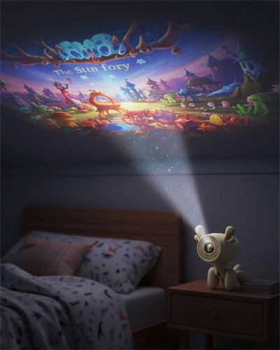 Geyik Tasarımlı Akıllı Projeksiyon 4K Destekli 500 ANSI Lümen