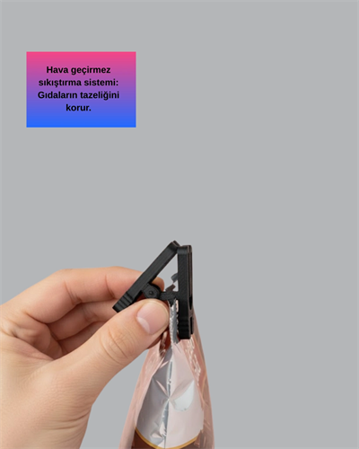 Gıda Saklama Mandalı Tazelik Koruyucu Pratik Tasarım