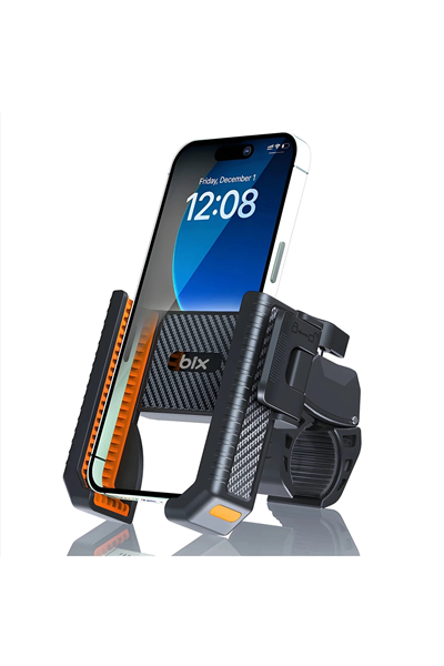 Gidon Bağlantılı Bisiklet Motosiklet İçin Esnek Abs 4-7.8″ İnç Telefon Tutucu 360° Dönebilen Tasarım