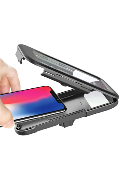 Gidon Bağlantılı Su Geçirmez Mıknatıslı Motorsiklet Telefon Tutucu