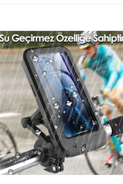 Gidon Bağlantılı Su Geçirmez Mıknatıslı Motorsiklet Telefon Tutucu