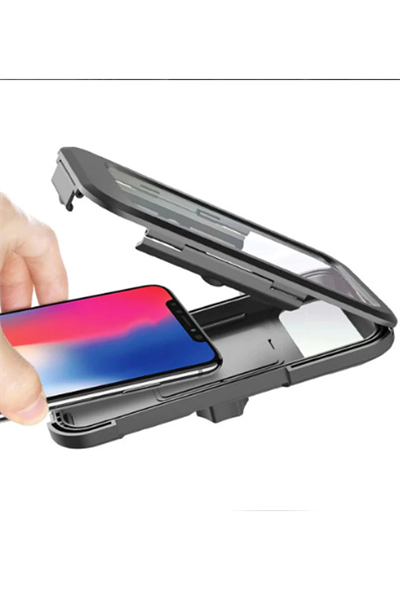Gidon Bağlantılı Su Geçirmez Mıknatıslı Motorsiklet Telefon Tutucu
