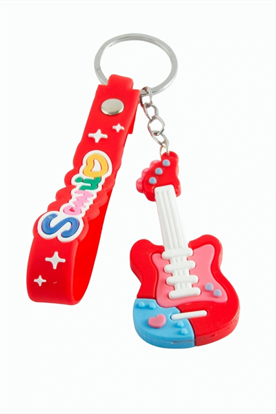 Gitar Silikon Anahtarlık