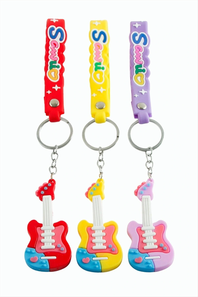 Gitar Silikon Anahtarlık