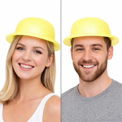 Glitter Simli Melon Şapka 9’lu Set - 9 Renk Parti Ve Kostüm Şapkası