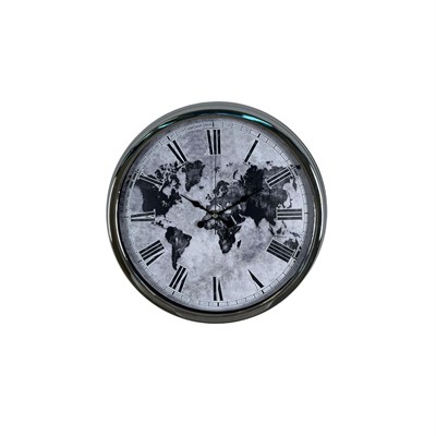 Global Silver 40 Cm Metal Duvar Saati