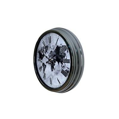 Global Silver 40 Cm Metal Duvar Saati