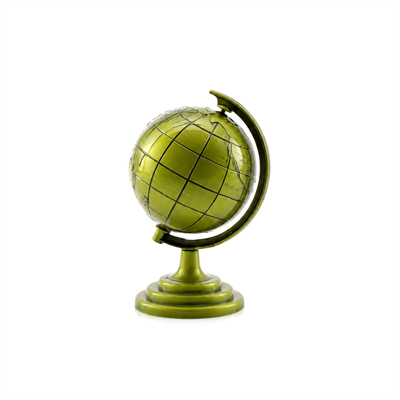 Globe Küçük Metal Dünya Biblosu - Dekoratif Süs Eşyası Bx40