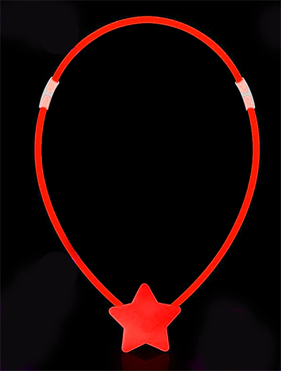 Glow  Yıldız Kolye - Glow Kolye - Glow Partisi Yıldız Kolye 6 Adet