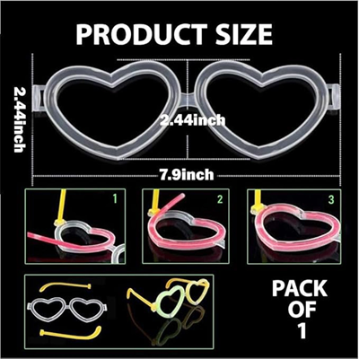 Glow Kalpli Fosforlu Gözlük 6’lı Renkli Set – Neon Parti Bx40