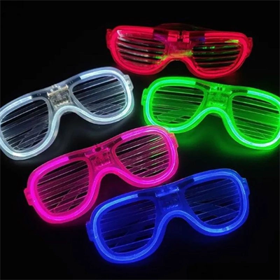 Glow Model Led Işıklı Parti Gözlüğü 3 Modlu 5 Renk 5 Adet