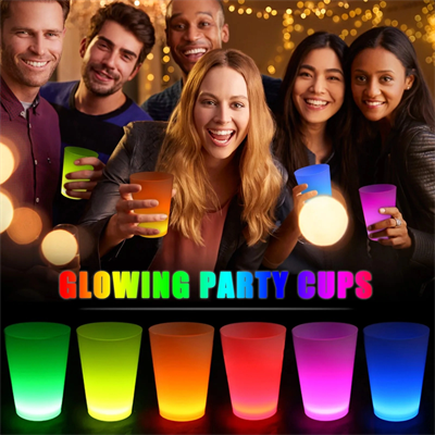 Glow Partisi Bardakları 6 Renk 6 Adet 1.5 Oz 4.5 X 6.5 Cm Bx40