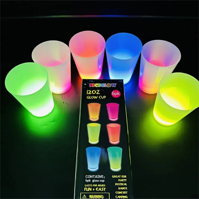Glow Partisi Bardakları 6 Renk 6 Adet 1.5 Oz 4.5 X 6.5 Cm