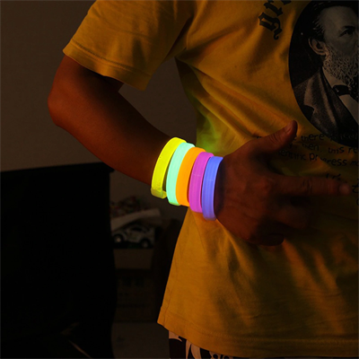 Glow Partisi Fosforlu Ekstra Kalın Bileklik 6 Renk 6’lı Set – Baskı Yapılabilir