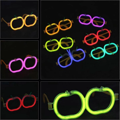 Glow Stick Elma Gözlük - Glow Partisi Gözlüğü - Glow Stick Gözlük 12 Adet Bx40