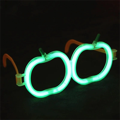 Glow Stick Elma Gözlük - Glow Partisi Gözlüğü - Glow Stick Gözlük 12 Adet Bx40