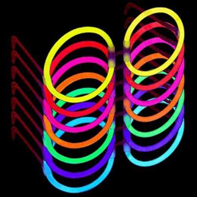 Glow Stick Parti Gözlüğü Glow Partisi Yuvarlak Şekilli Fosforlu Gözlük 6 Adet (3936)