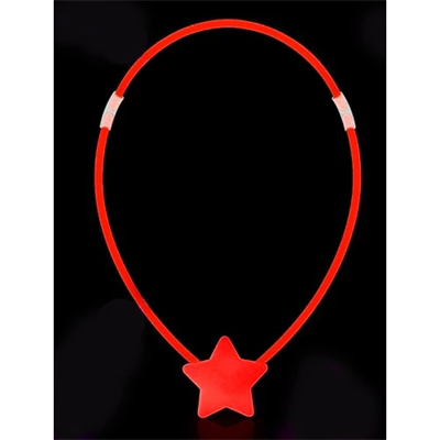 Karanlıkta Yanan Glow Stick Yıldız Kolye - 6 Adet