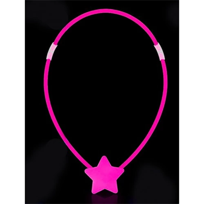 Karanlıkta Yanan Glow Stick Yıldız Kolye - 6 Adet