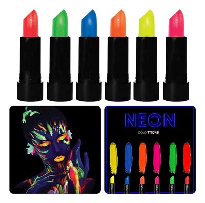 GlowPaint 6’lı Neon Boya – UV Işıkta Parlayan Makyaj Seti (3936)