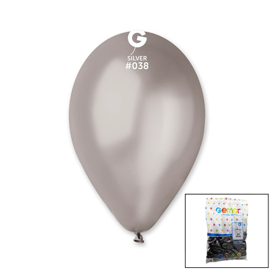 Gm-110-38 Metalik - Gümüş Balon 11'' - 28cm - 100 Parça Bx40