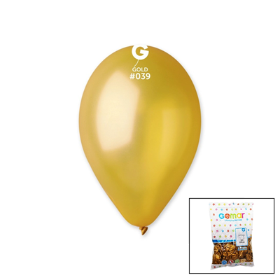 Gm-110-39 Metalik - Altın Balon 11'' - 28cm - 100 Parça Bx40