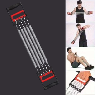 Göğüs Genişletme ve Kuvvet Egzersiz Aleti – 5 Yaylı 5 Kademeli Ayarlanabilir Fitness ve Kuvvet Antrenmanı Ekipmanı
