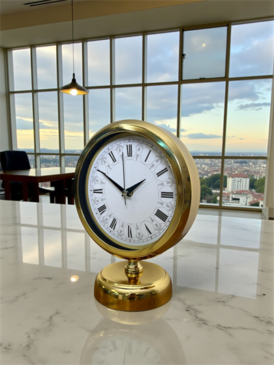 Gold Altın Miras 25 x 20 Cm Metal Masa Saati