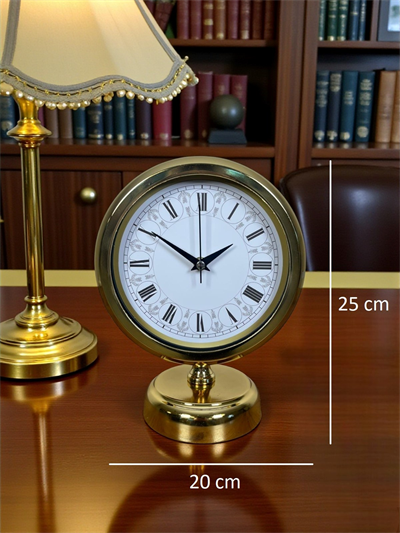 Gold Altın Miras 25 x 20 Cm Metal Masa Saati