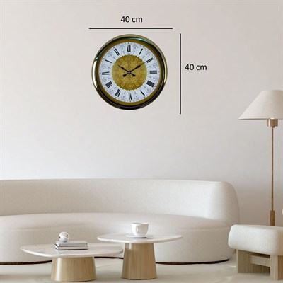 Gold Anatolia Royal 40 Cm Metal Duvar Saati